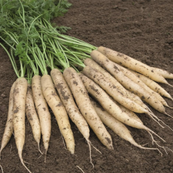 Marchew  White Satin F1 100 tyś. nasion precyzja st